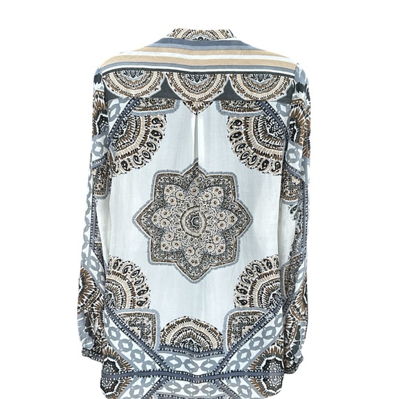 HALE BOB beaded silk sheer tunic,Small, NWT - Picture 7 of 13